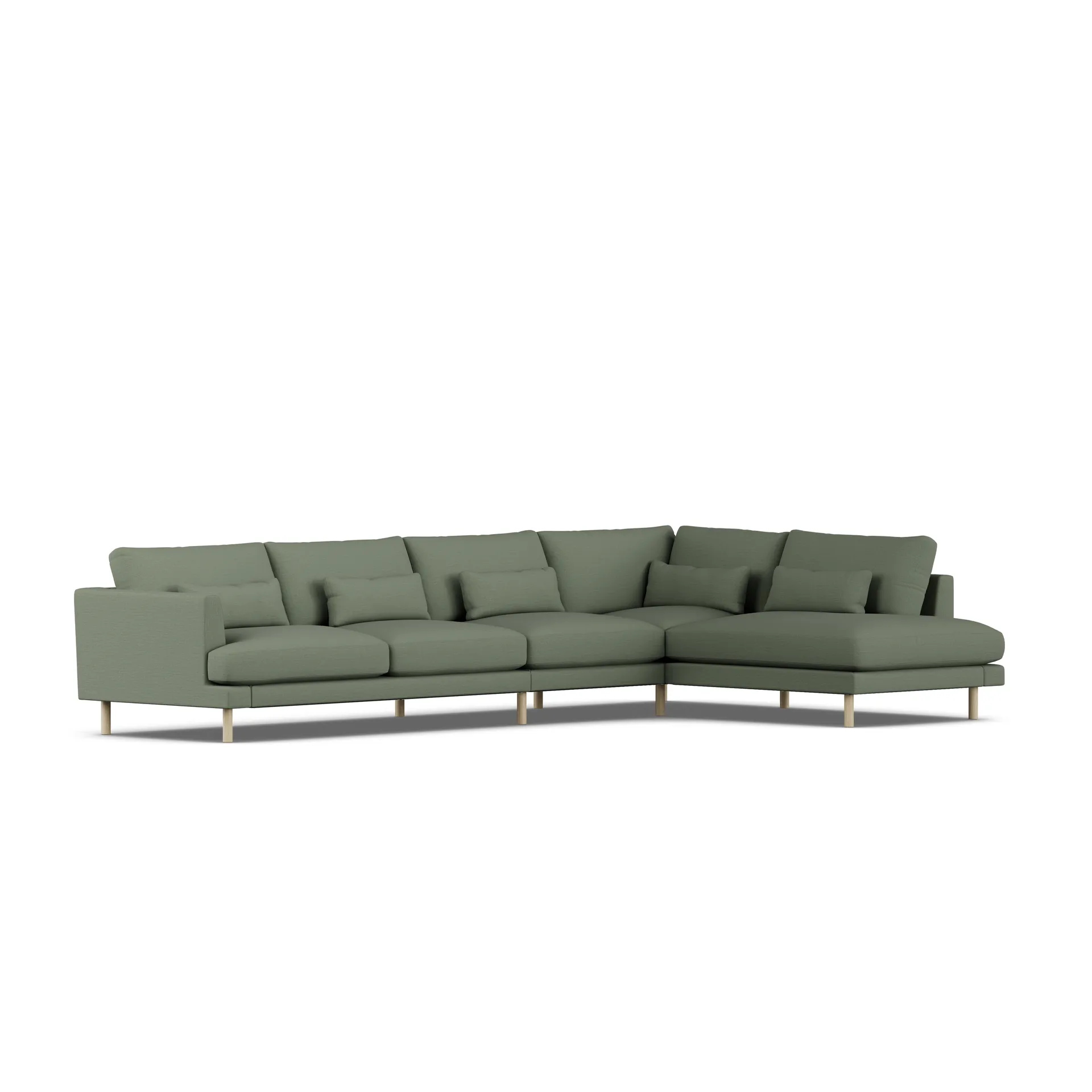Bredhult sofa, Same Forest 6677-hvitoljet eik, 4-seters B1 1898