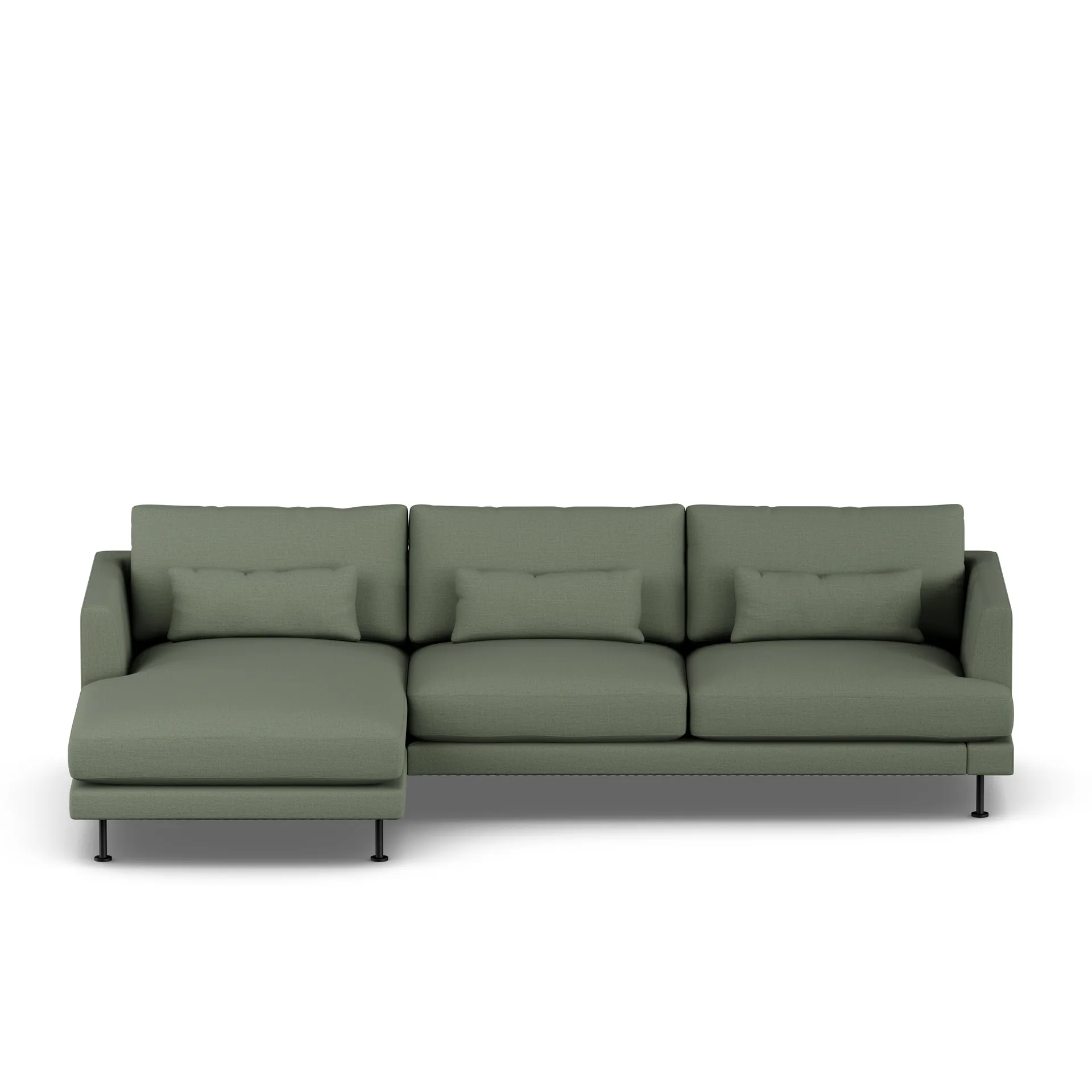 Bredhult sofa, Same Forest 6677-svart stål, 2,5-seters C2 1898