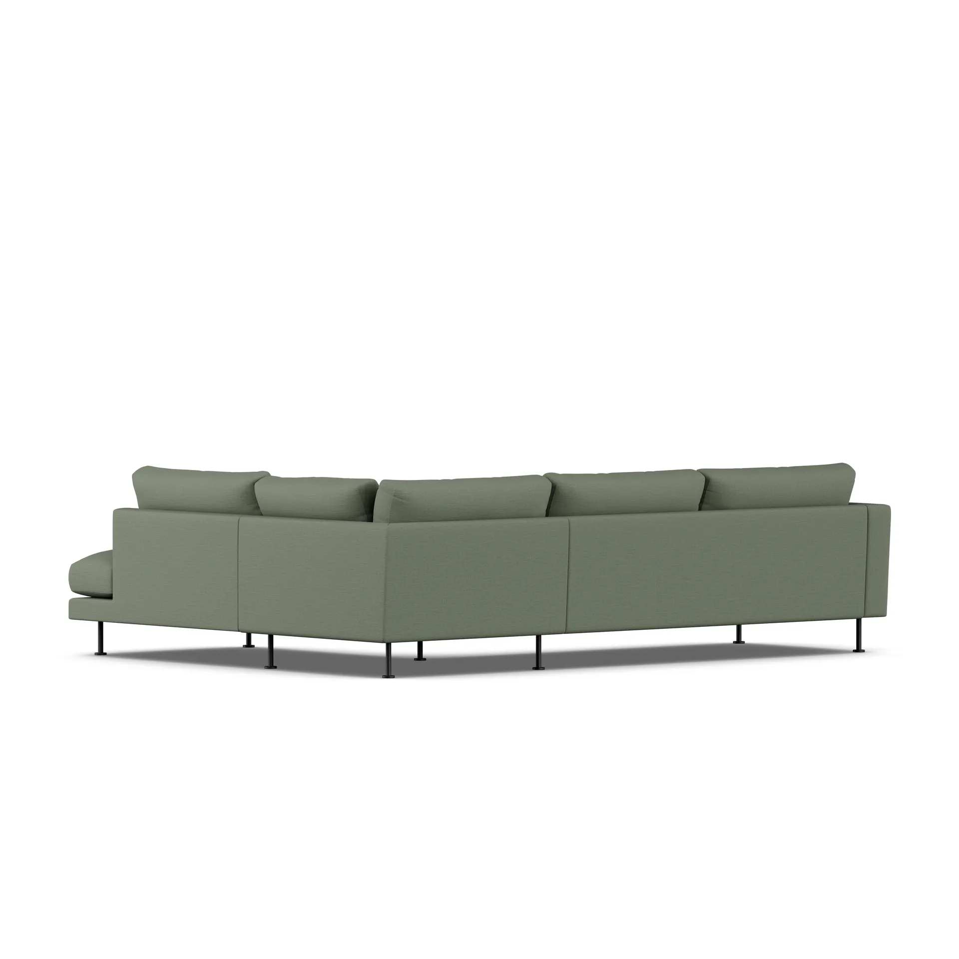 Bredhult sofa, Same Forest 6677-svart stål, 3-seters A1 1898
