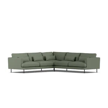 Bredhult sofa - Same Forest 6677-svart stål, hjørnesofa F - 1898
