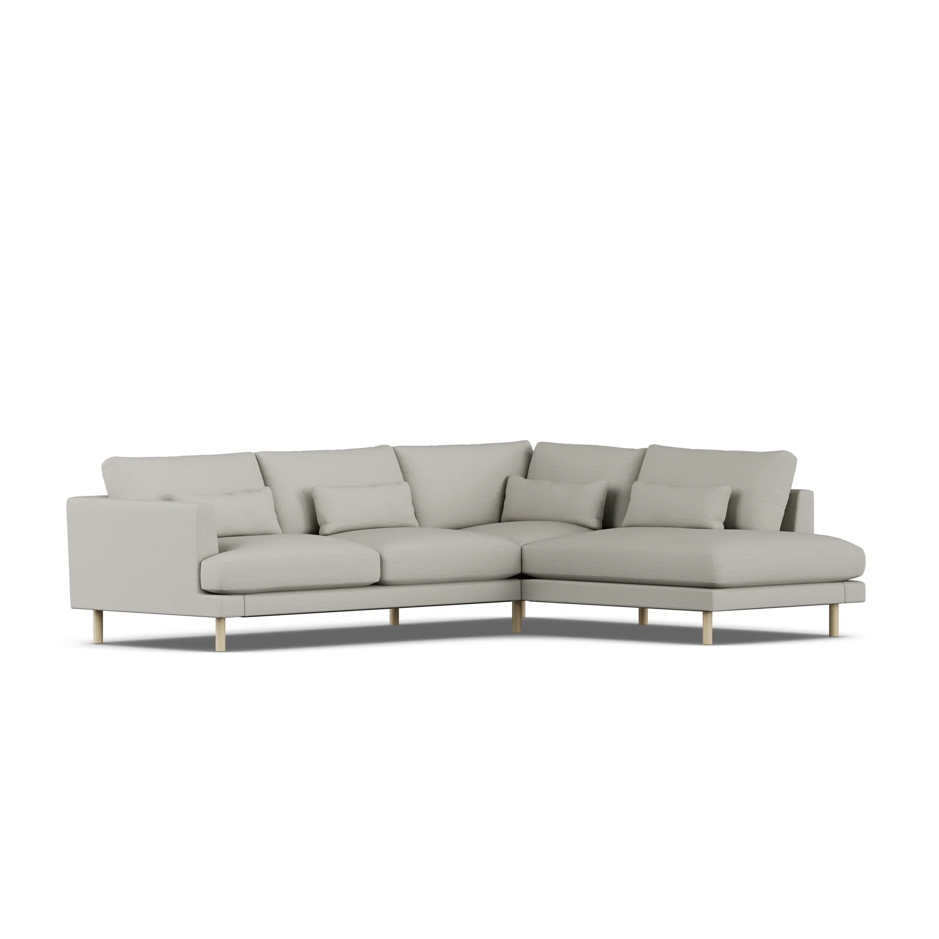 Bredhult sofa, Same Grey 6673-hvitoljet eik, 3-seters A1 1898