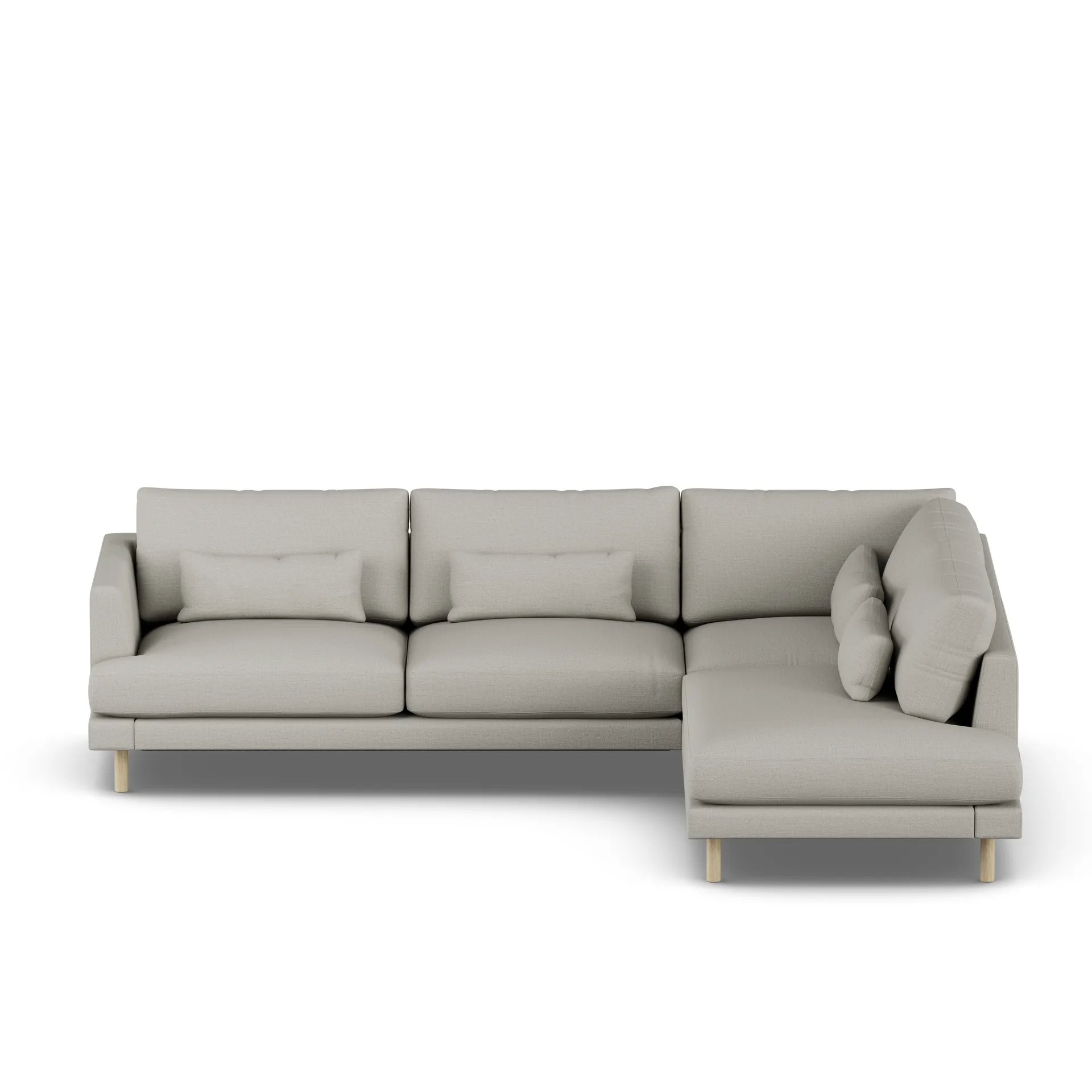 Bredhult sofa, Same Grey 6673-hvitoljet eik, 3-seters A1 1898