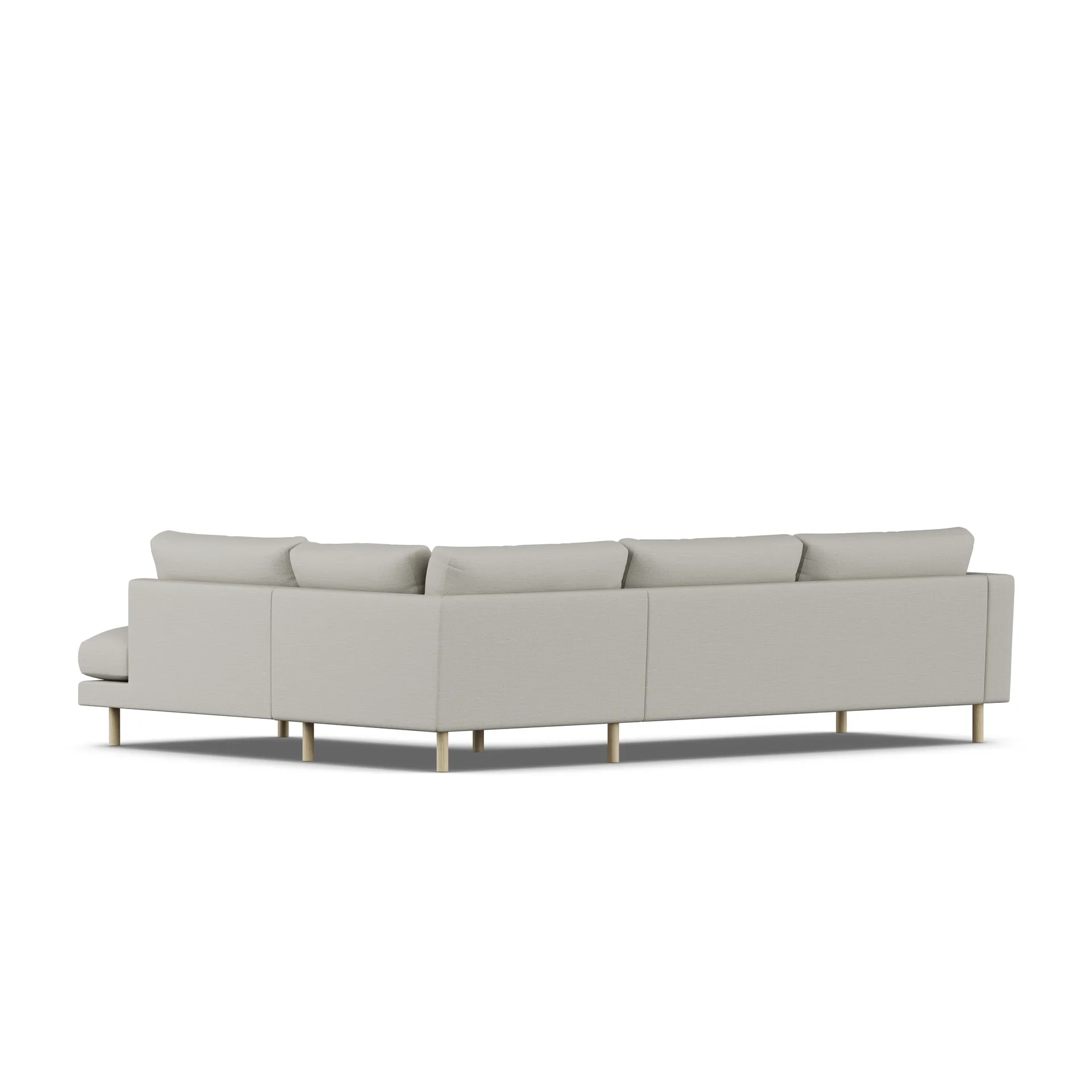 Bredhult sofa, Same Grey 6673-hvitoljet eik, 3-seters A1 1898