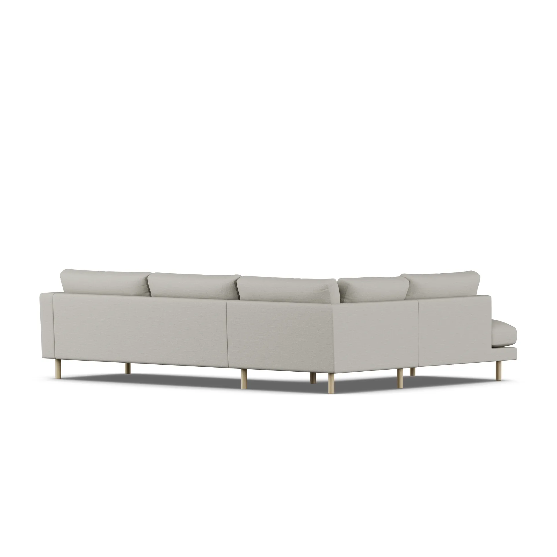 Bredhult sofa, Same Grey 6673-hvitoljet eik, 3-seters A2 1898
