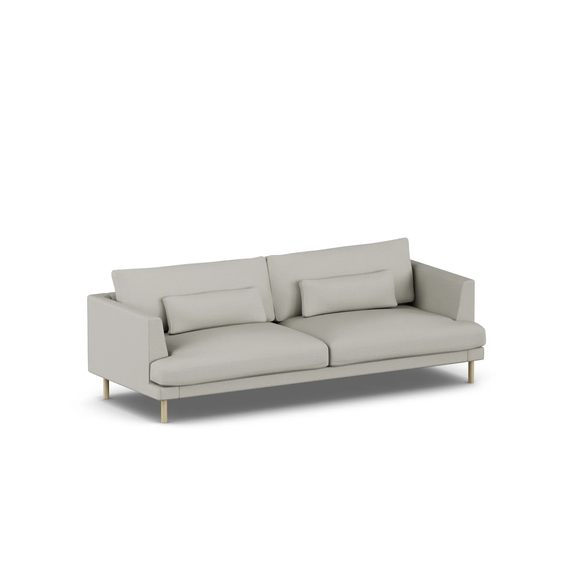 Bredhult sofa, Same Grey 6673-hvitoljet eik, 3-seters 1898