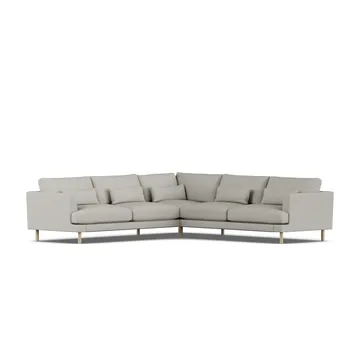 Bredhult sofa - Same Grey 6673-hvitoljet eik, hjørnesofa F - 1898