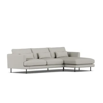 Bredhult sofa - Same Grey 6673-svart stål, 2,5-seters C1 - 1898