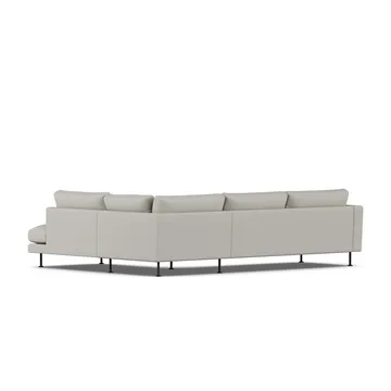 Bredhult sofa - Same Grey 6673-svart stål, 3-seters A1 - 1898