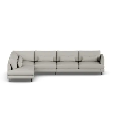 Bredhult sofa - Same Grey 6673-svart stål, 4-seters B2 - 1898