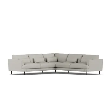 Bredhult sofa - Same Grey 6673-svart stål, hjørnesofa F - 1898