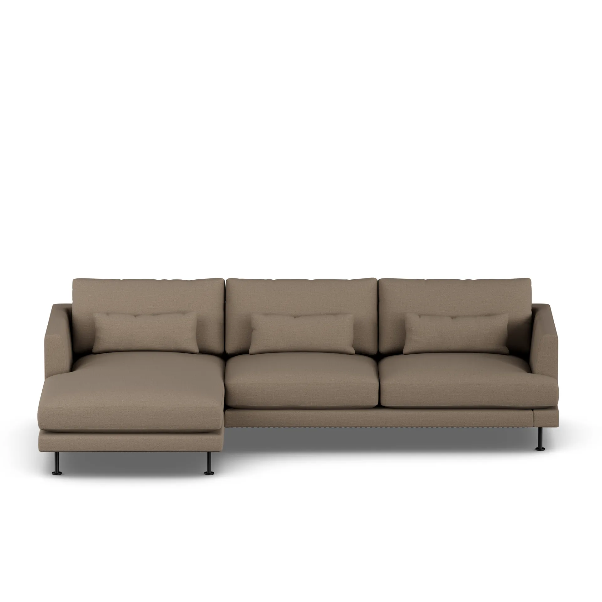 Bredhult sofa, Same Mole 6674-svart stål, 2,5-seters C2 1898