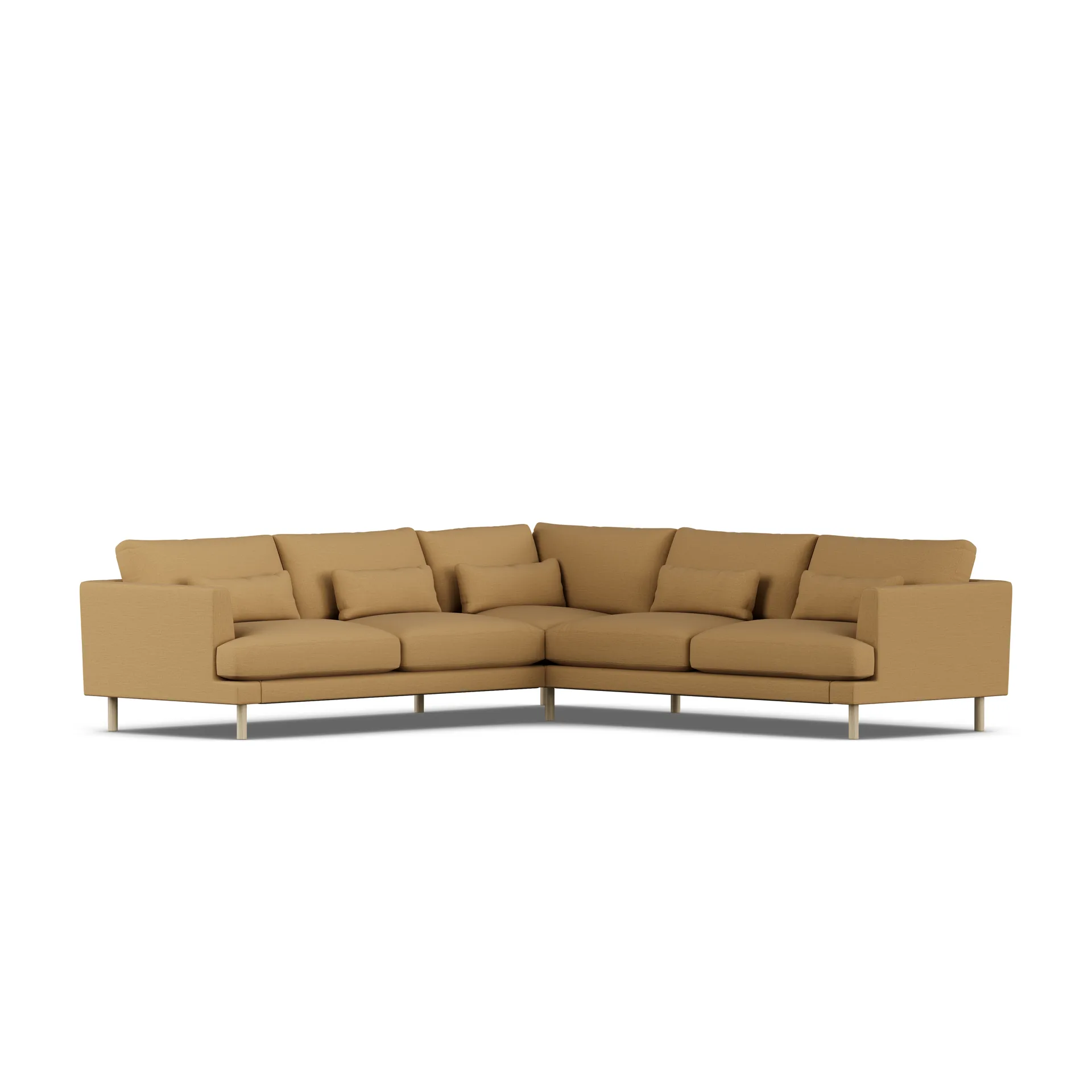 Bredhult sofa, Same Ochre 6676-hvitoljet eik, hjørnesofa F 1898