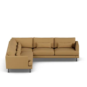 Bredhult sofa - Same Ochre 6676-svart stål, hjørnesofa F - 1898