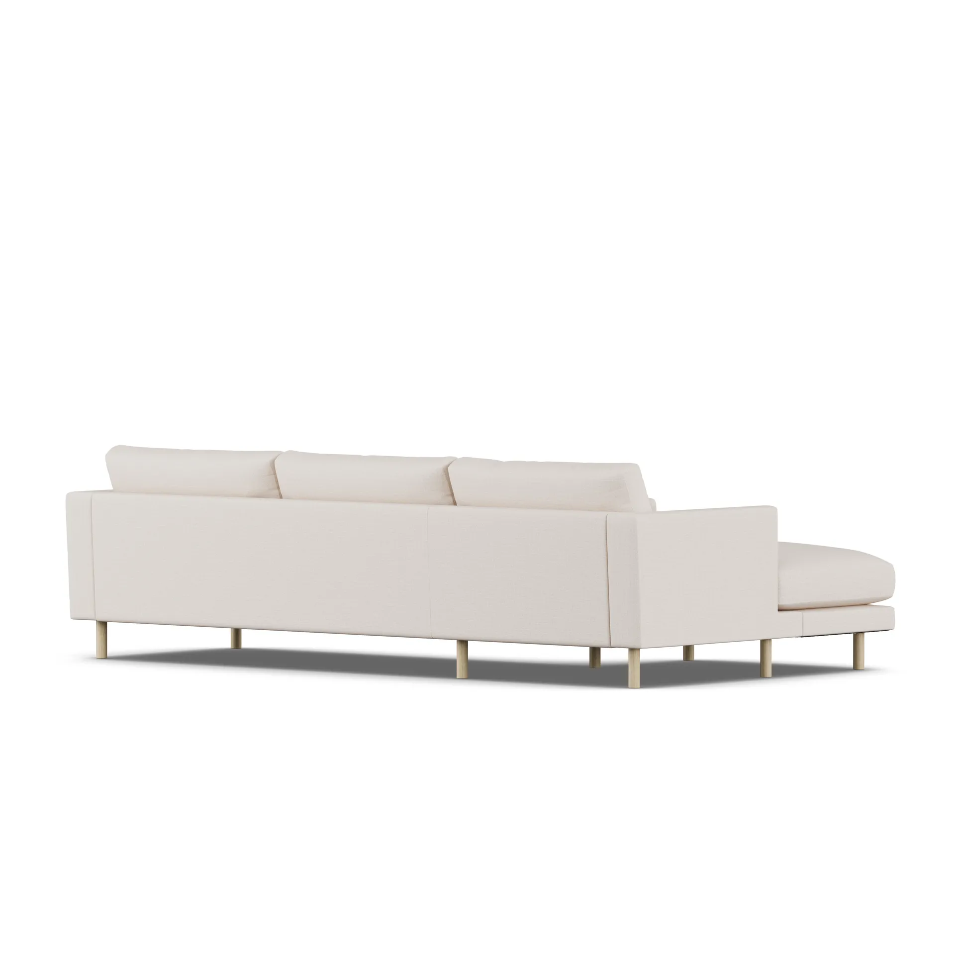Bredhult sofa, Same Off White 6671-hvitoljet eik, 2,5-seters C2 1898