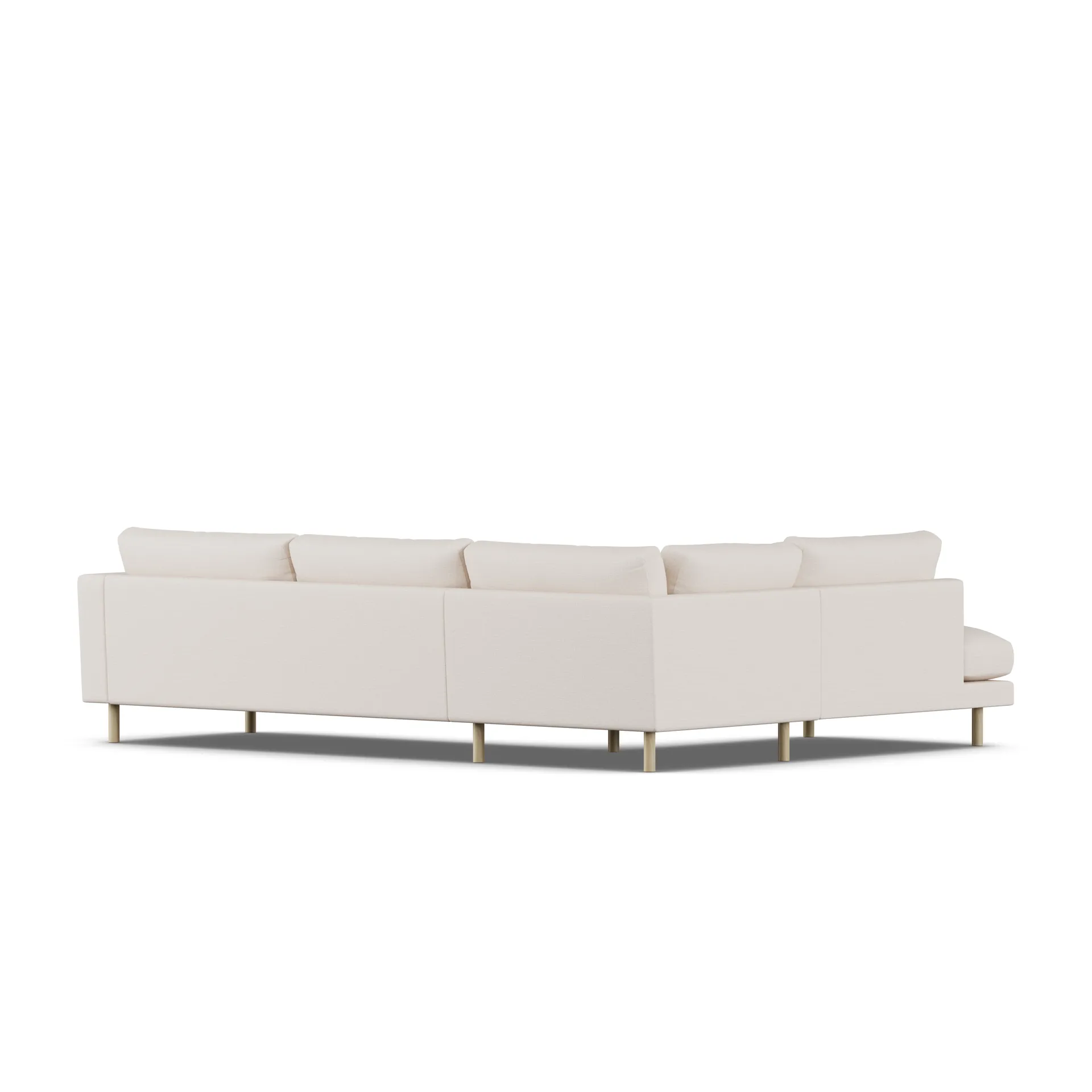 Bredhult sofa, Same Off White 6671-hvitoljet eik, 3-seters A2 1898