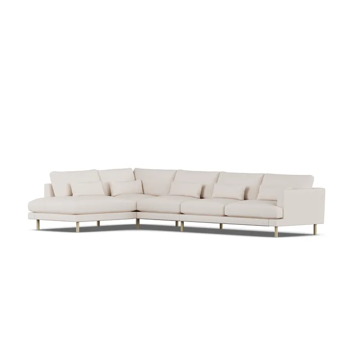 Bredhult sofa - Same Off White 6671-hvitoljet eik, 4-seters B2 - 1898