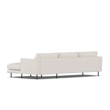Bredhult sofa - Same Off White 6671-svart stål, 2,5-seters C1 - 1898