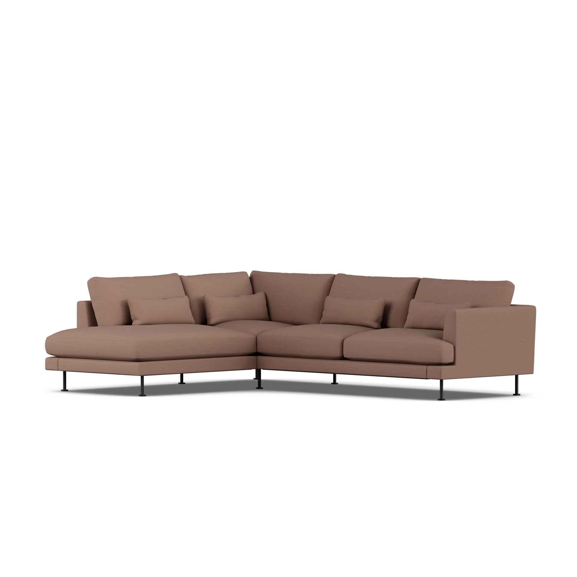 Bredhult sofa, Same Rust 6675-svart stål, 3-seters A2 1898