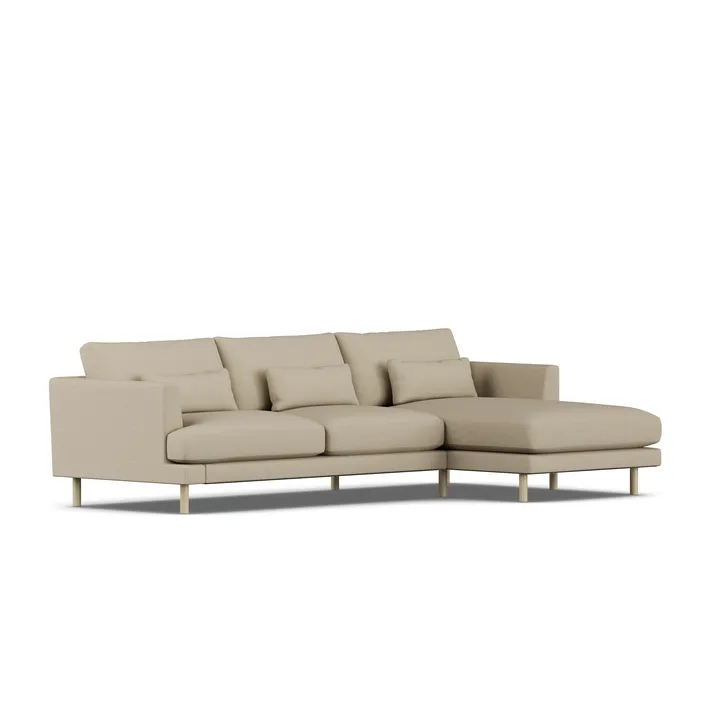 Bredhult sofa - Same Sand 6672-hvitoljet eik, 2,5-seters C1 - 1898