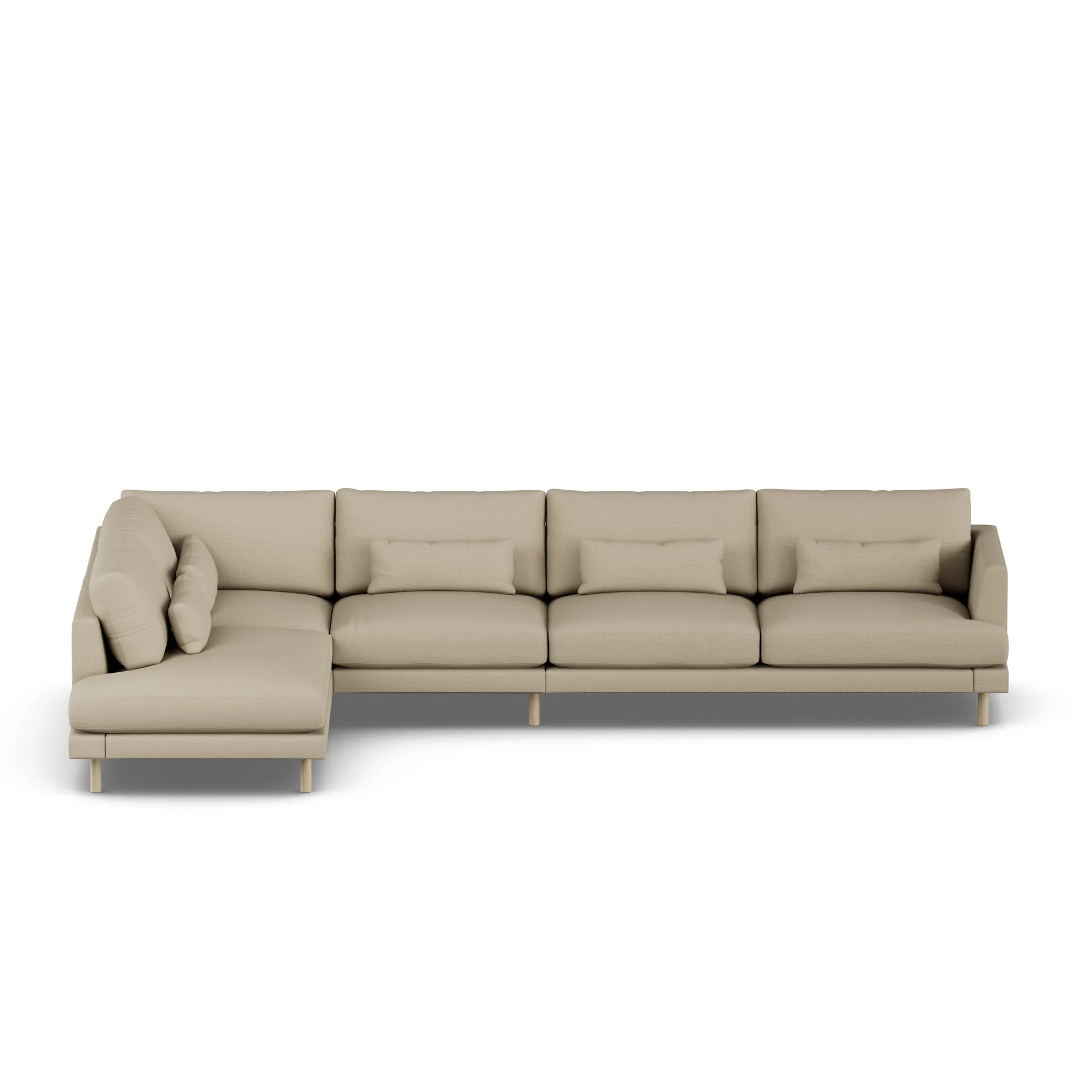 Bredhult sofa, Same Sand 6672-hvitoljet eik, 4-seters B2 1898