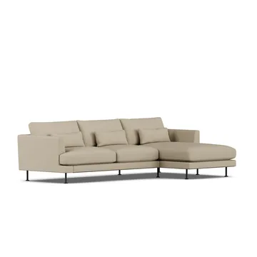 Bredhult sofa - Same Sand 6672-svart stål, 2,5-seters C1 - 1898