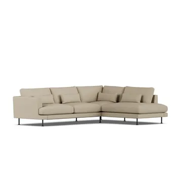 Bredhult sofa - Same Sand 6672-svart stål, 3-seters A1 - 1898