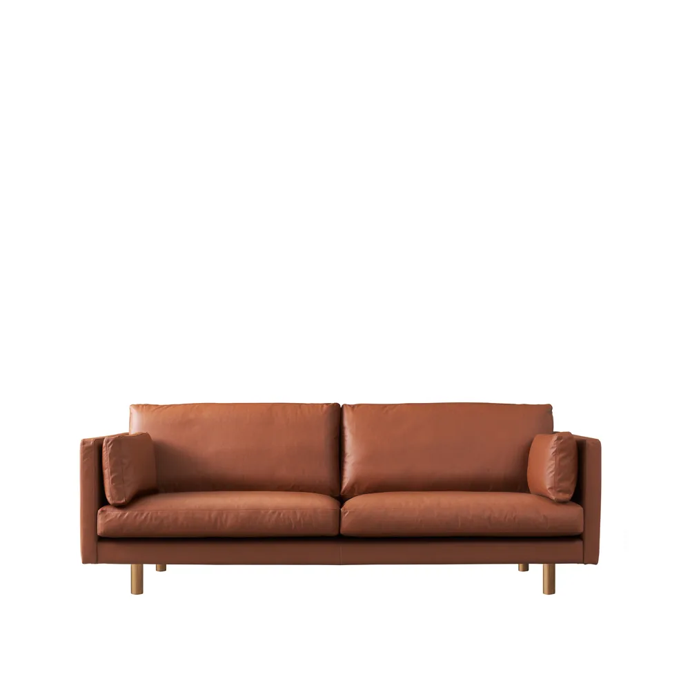 Haga 3-seters sofa, Sevilla Cognac 4003-lys eik 1898
