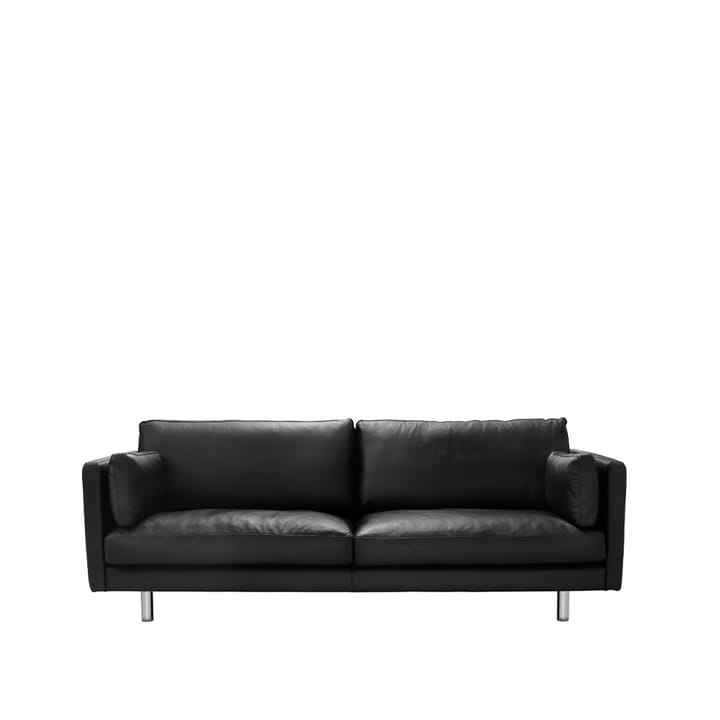 Haga 3-seters sofa - Skinn sevilla sort, metallben - 1898