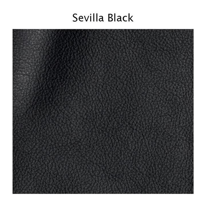 Haga 3-seters sofa, Skinn sevilla sort, metallben 1898