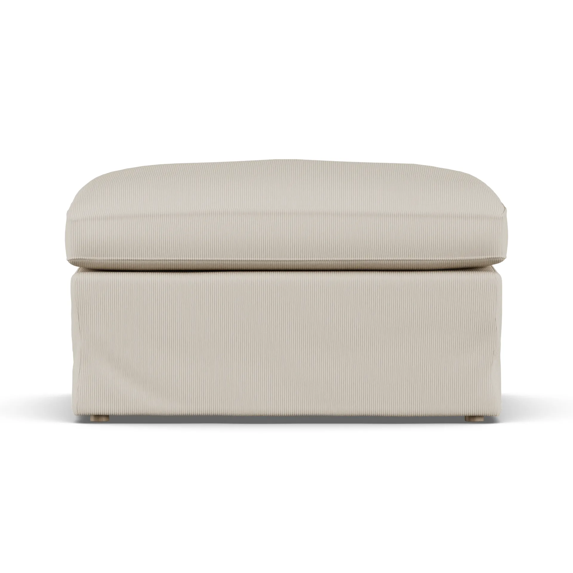Linnevik fotskammel, Jump Beige 1956-hvitoljet eik, med skjørt 1898