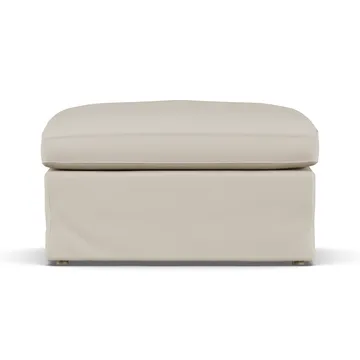 Linnevik fotskammel - Jump Beige 1956-hvitoljet eik, med skjørt - 1898