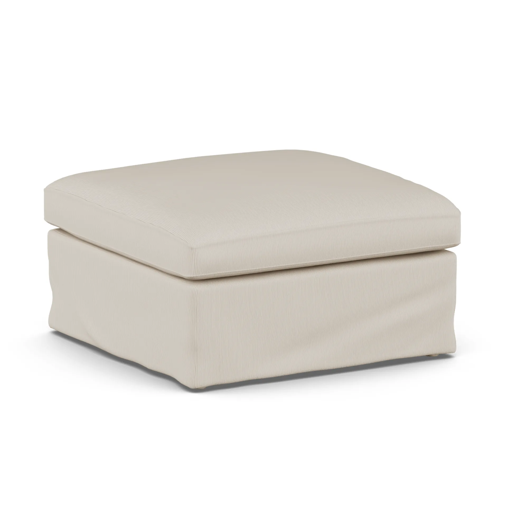 Linnevik fotskammel, Jump Beige 1956-hvitoljet eik, med skjørt 1898