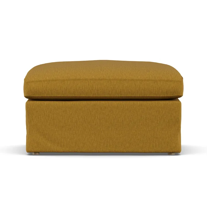 Linnevik fotskammel - Luiza Mustard 3972-hvitoljet eik, med skjørt - 1898