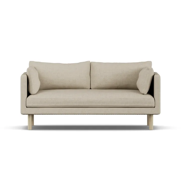 Linnevik sofa - Bern Beige 0341-hvitoljet eik, 2-seters - 1898
