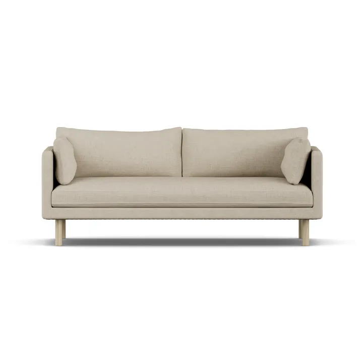 Linnevik sofa - Bern Beige 0341-hvitoljet eik, 3-seters - 1898