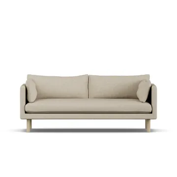 Linnevik sofa - Bern Beige 0341-hvitoljet eik, 3-seters - 1898