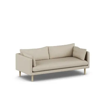 Linnevik sofa - Bern Beige 0341-hvitoljet eik, 3-seters - 1898
