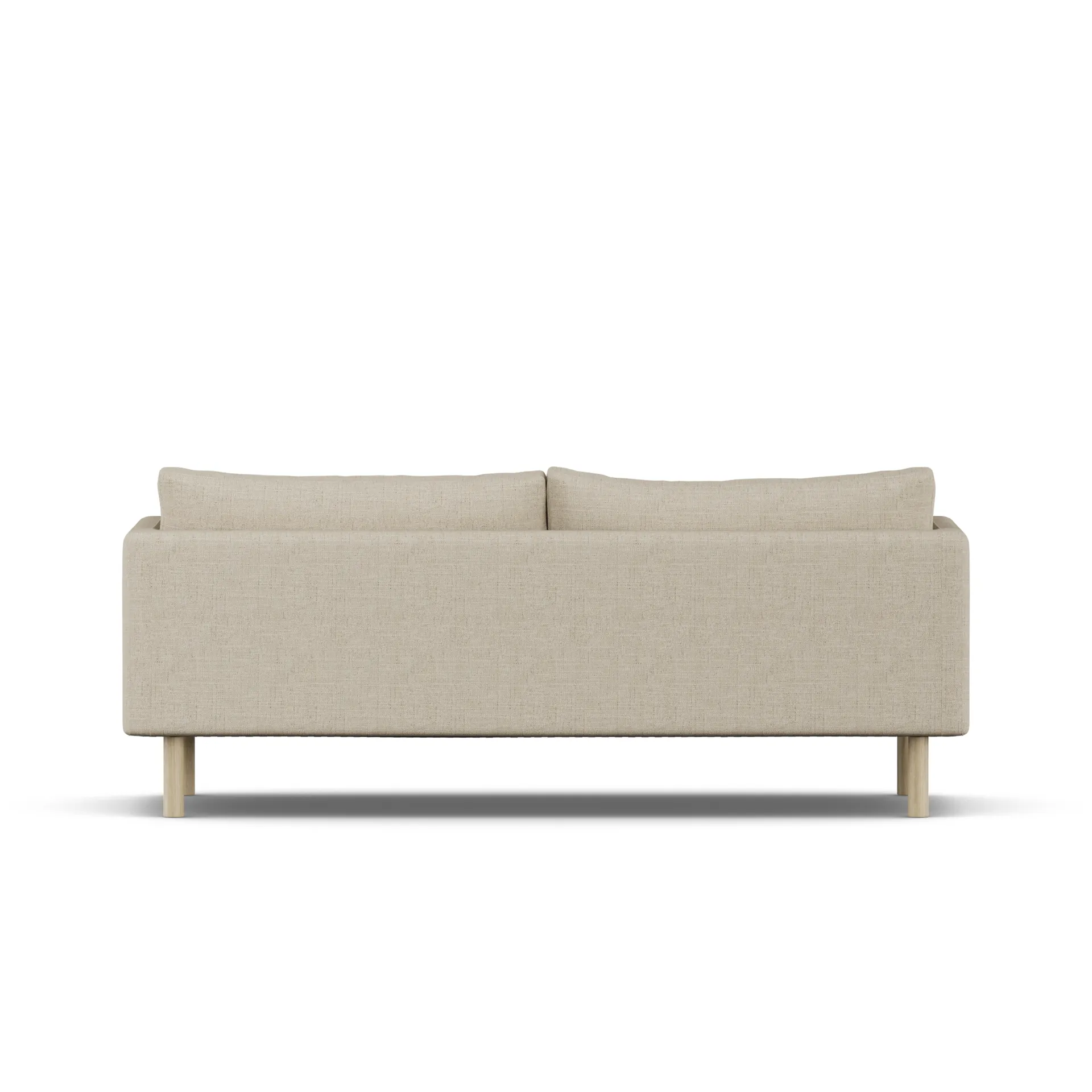 Linnevik sofa, Bern Beige 0341-hvitoljet eik, 3-seters 1898