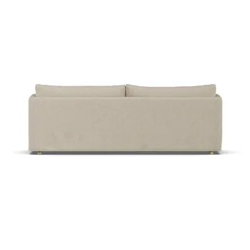 Linnevik sofa - Bern beige 0341-hvitoljet eik, 4-seters, med skjørt - 1898