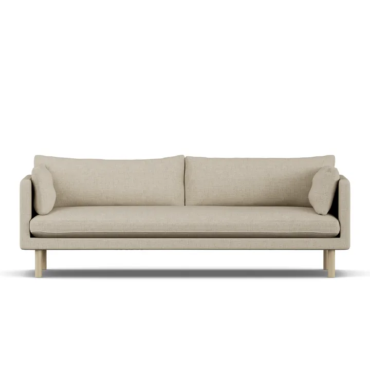 Linnevik sofa - Bern Beige 0341-hvitoljet eik, 4-seters - 1898