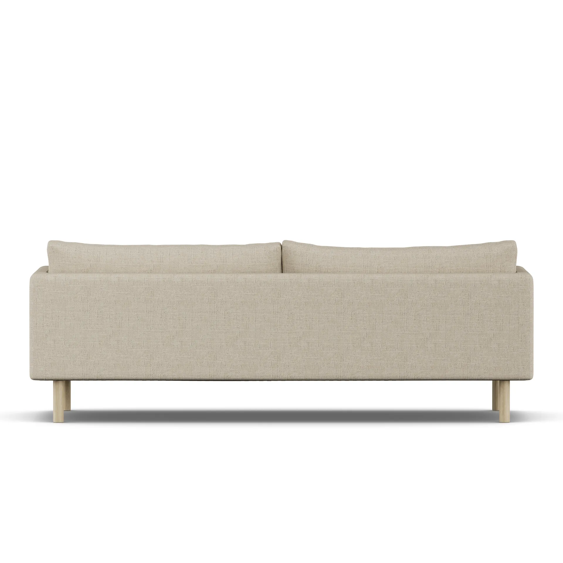 Linnevik sofa, Bern Beige 0341-hvitoljet eik, 4-seters 1898