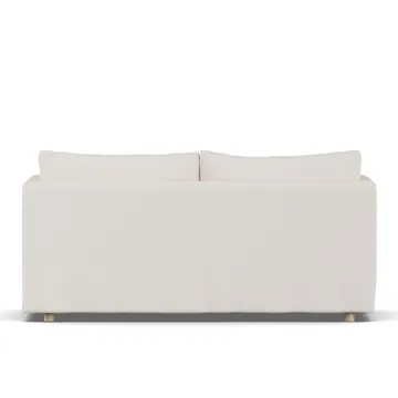 Linnevik sofa - Caleido Beige 9600-hvitoljet eik, 2-seters, med skjørt - 1898