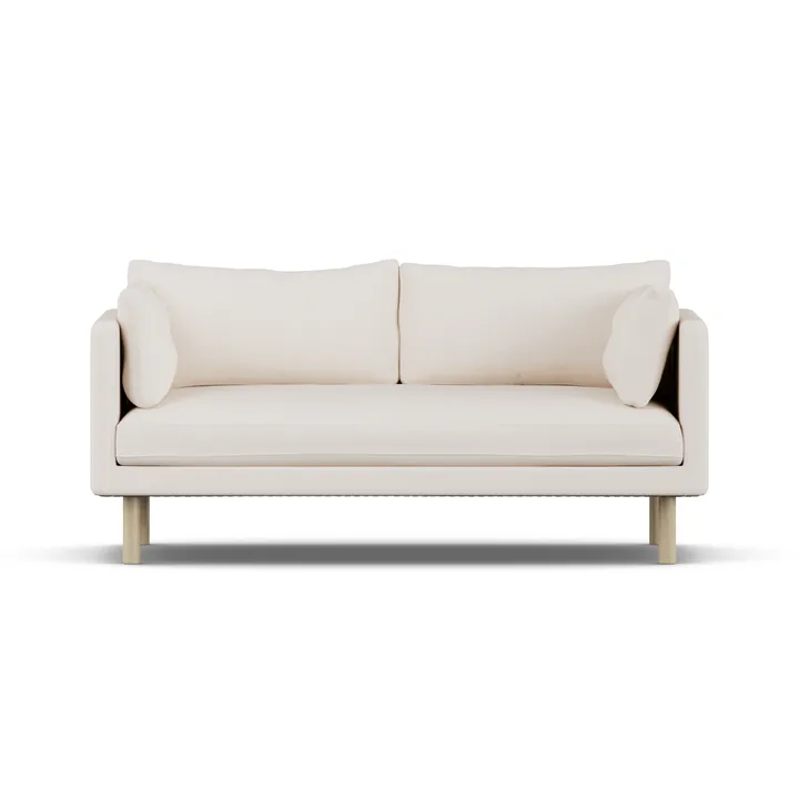 Linnevik sofa - Caleido Beige 9600-hvitoljet eik, 2-seters - 1898