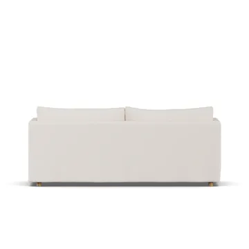 Linnevik sofa - Caleido beige 9600-hvitoljet eik, 3-seters, med skjørt - 1898