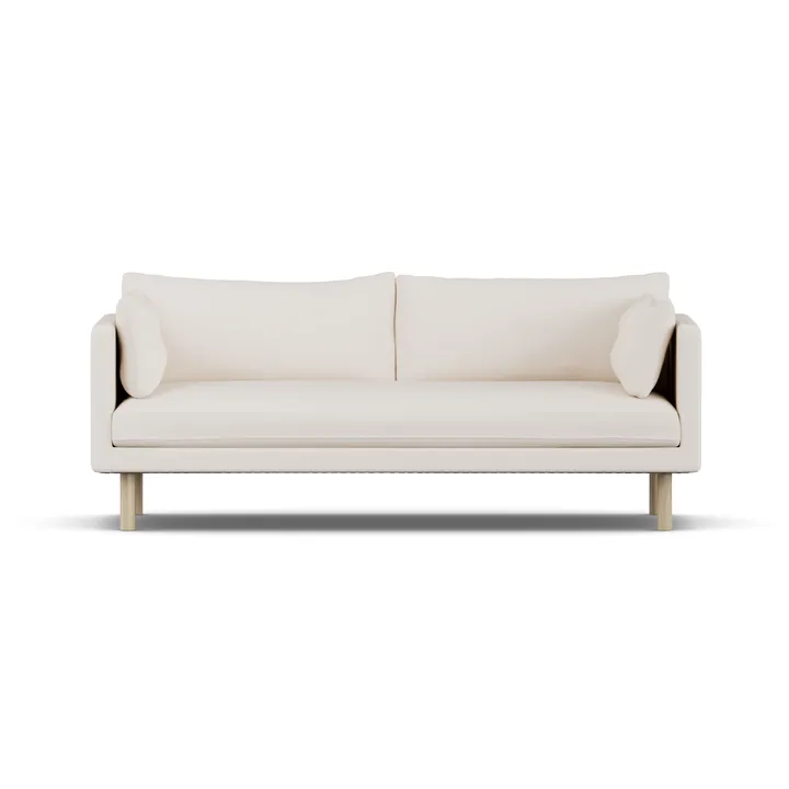 Linnevik sofa - Caleido Beige 9600-hvitoljet eik, 3-seters - 1898