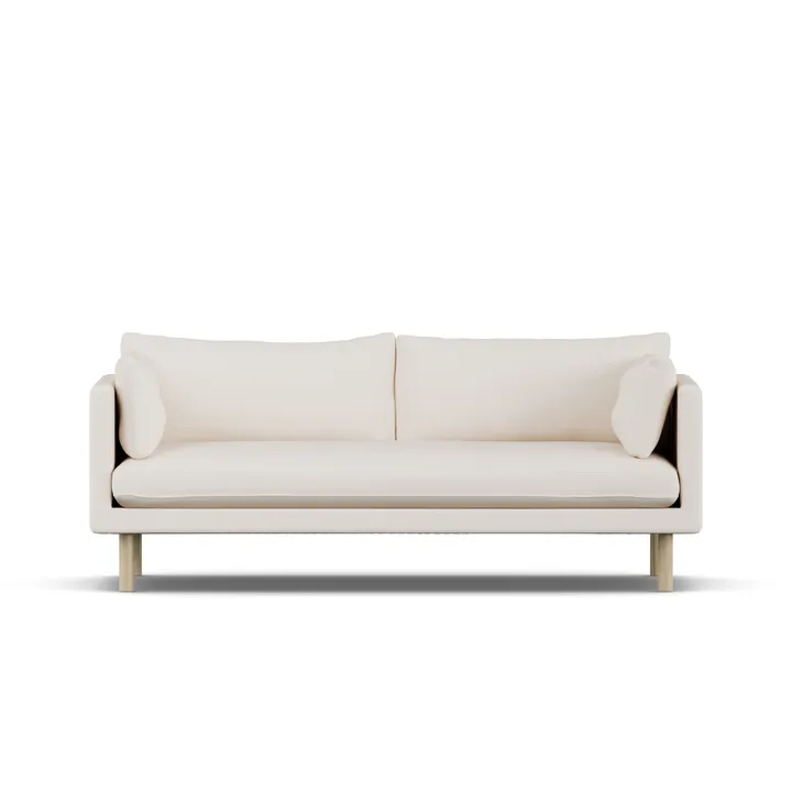 Linnevik sofa - Caleido Beige 9600-hvitoljet eik, 3-seters - 1898