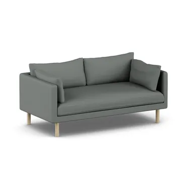 Linnevik sofa - Caleido Grey 1240-hvitoljet eik, 2-seters, uten skjørt - 1898