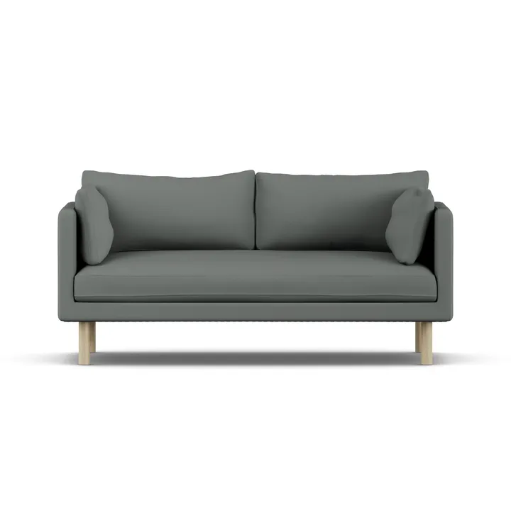 Linnevik sofa - Caleido Grey 1240-hvitoljet eik, 2-seters - 1898