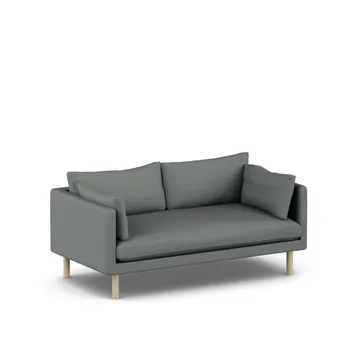 Linnevik sofa - Caleido Grey 1240-hvitoljet eik, 2-seters - 1898