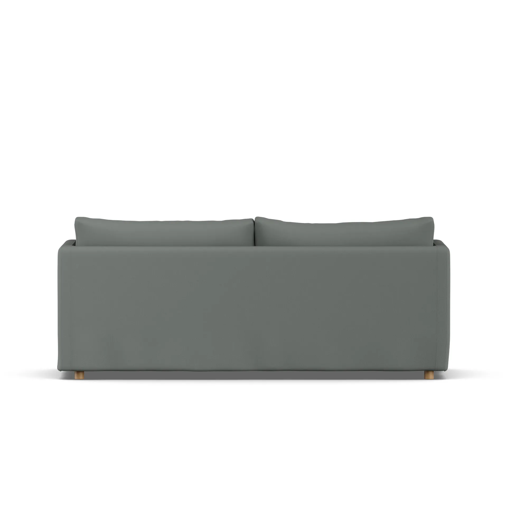 Linnevik sofa, Caleido Grey 1240-hvitoljet eik, 3-seters, med skjørt 1898